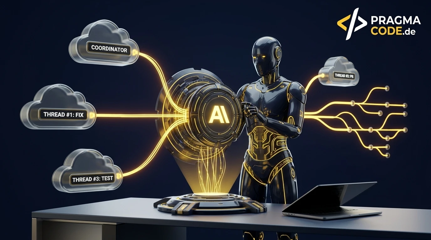 Claude Code Projekte Praxistest mit 3D-Roboter Coordinator, Cloud-Threads und Auto-Fix PRs