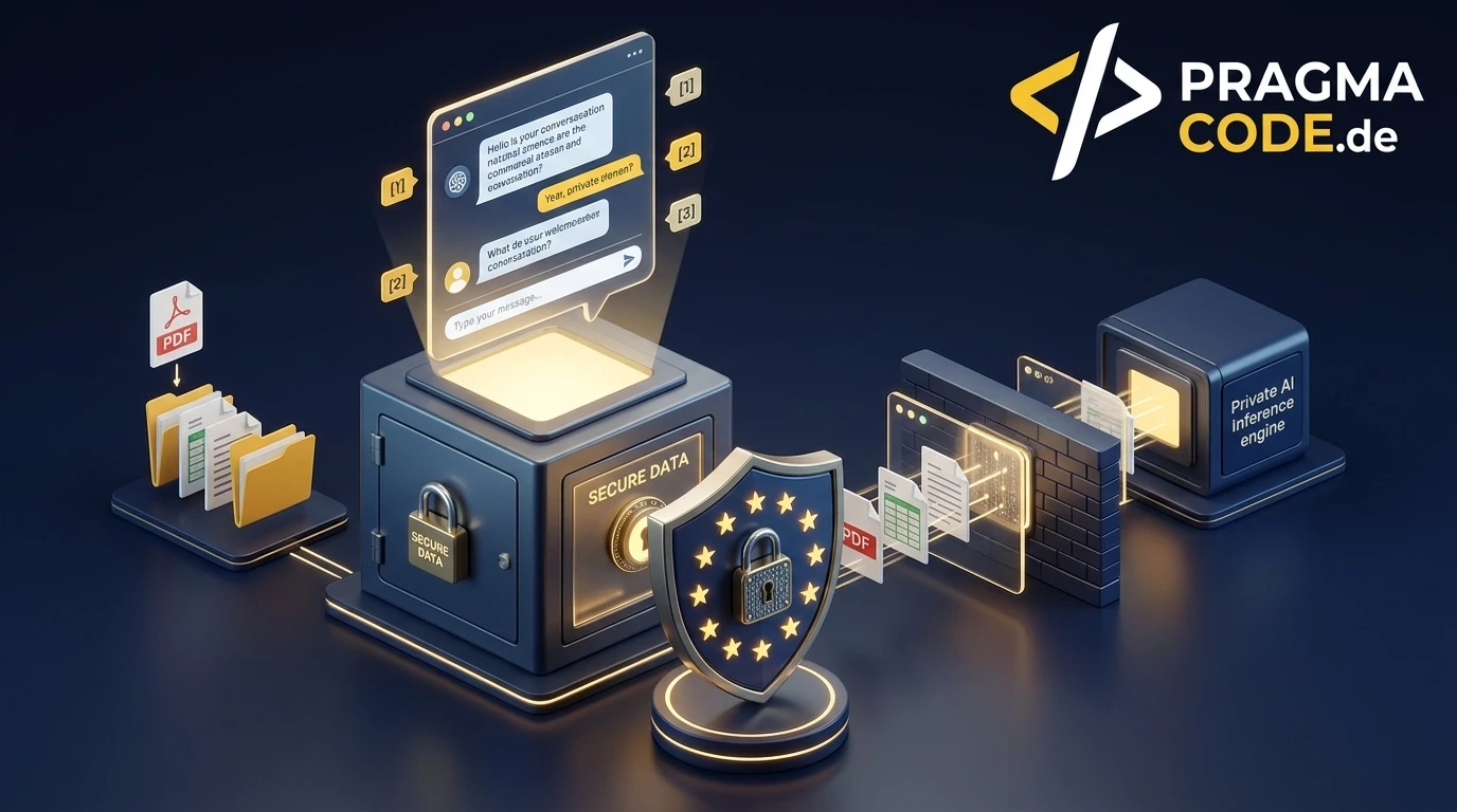 GDPR-compliant enterprise RAG chatbot with vector database and PII masking architecture