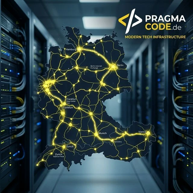 Futuristische Tech-Infrastruktur DACH