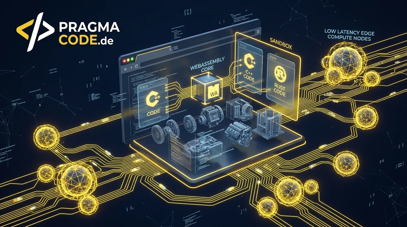 WebAssembly & Edge-Compute Architecture visualised in Pragma Code Design