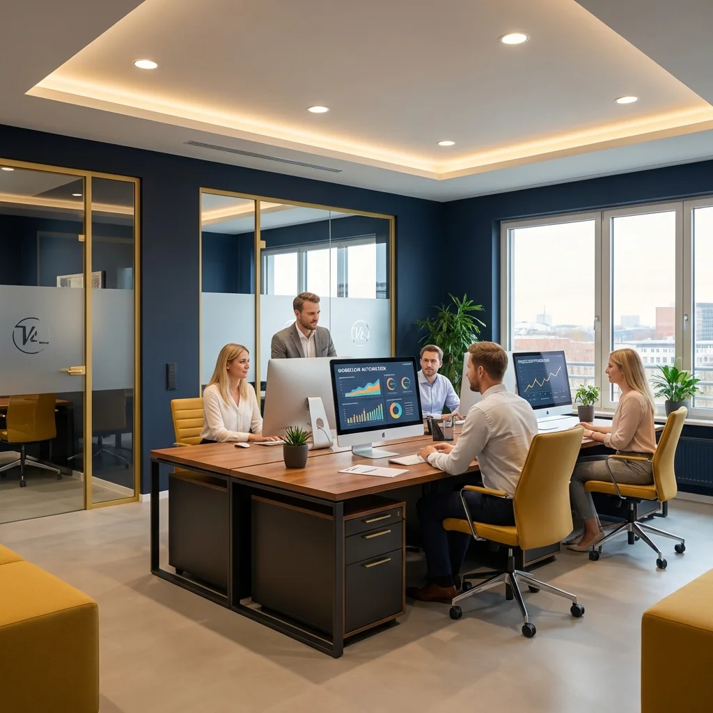 Agentur-Team bei der Arbeit