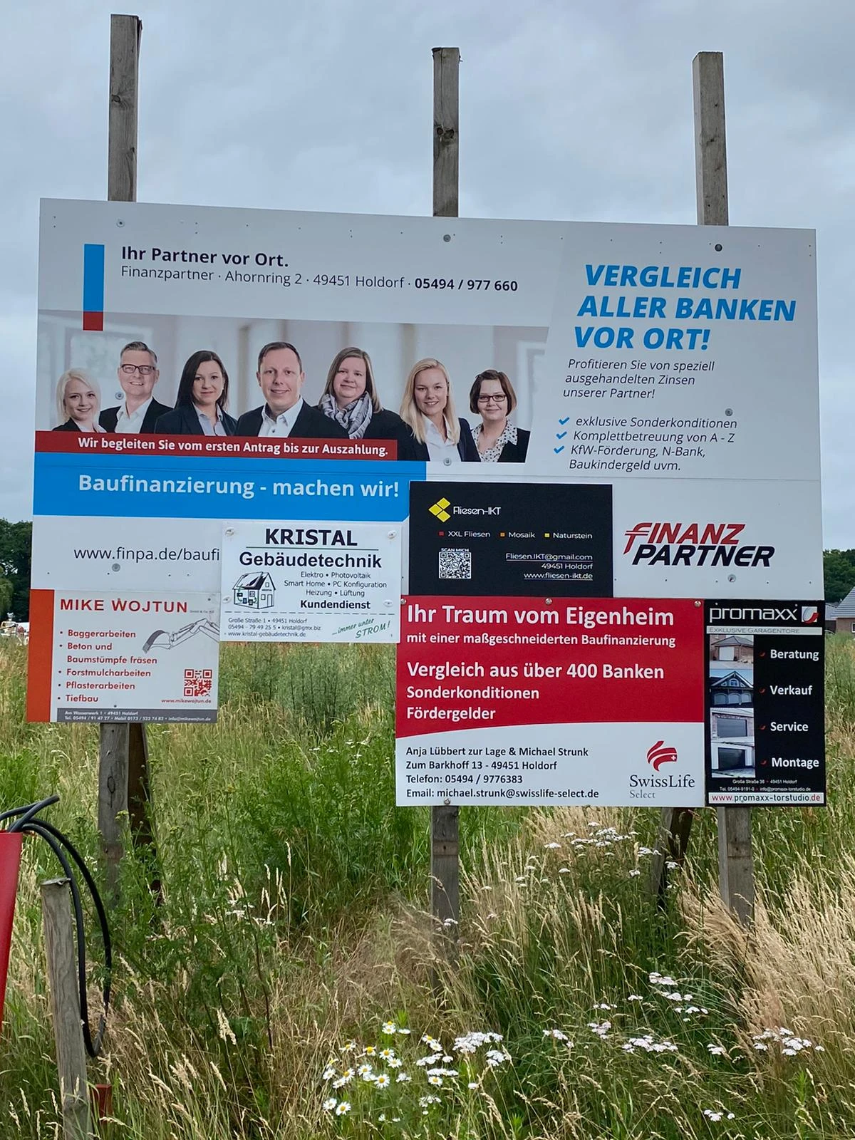 Fliesen IKT Bauschild in Holdorf