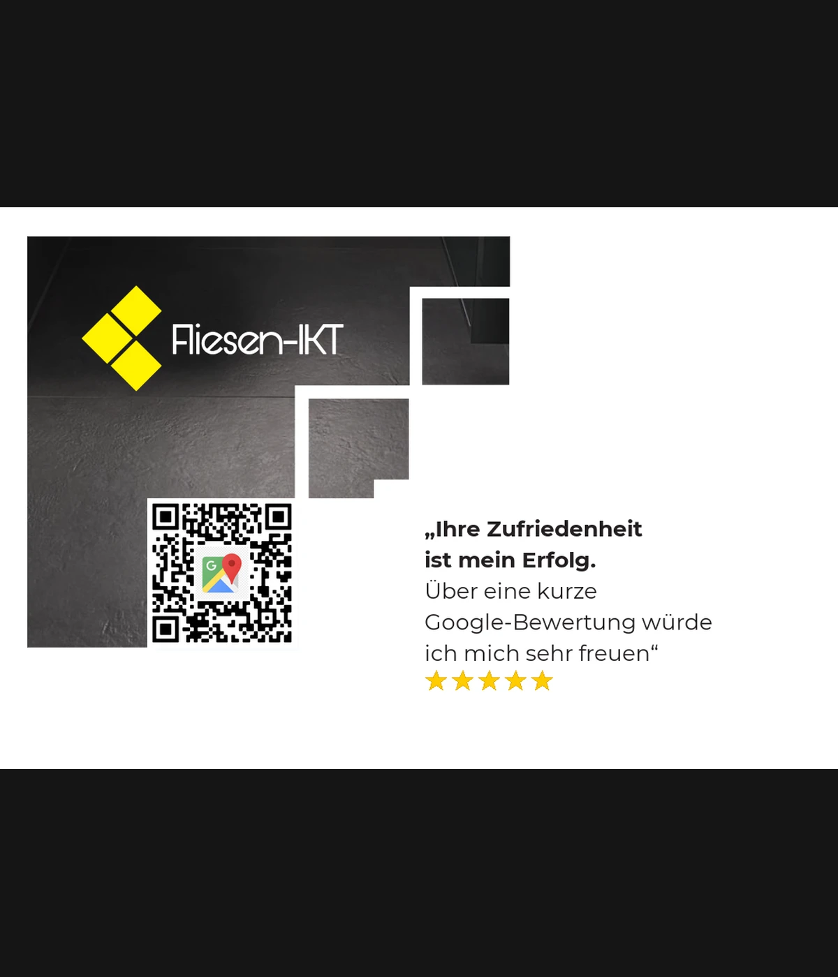 Fliesen IKT Gedruckte Visitenkarten