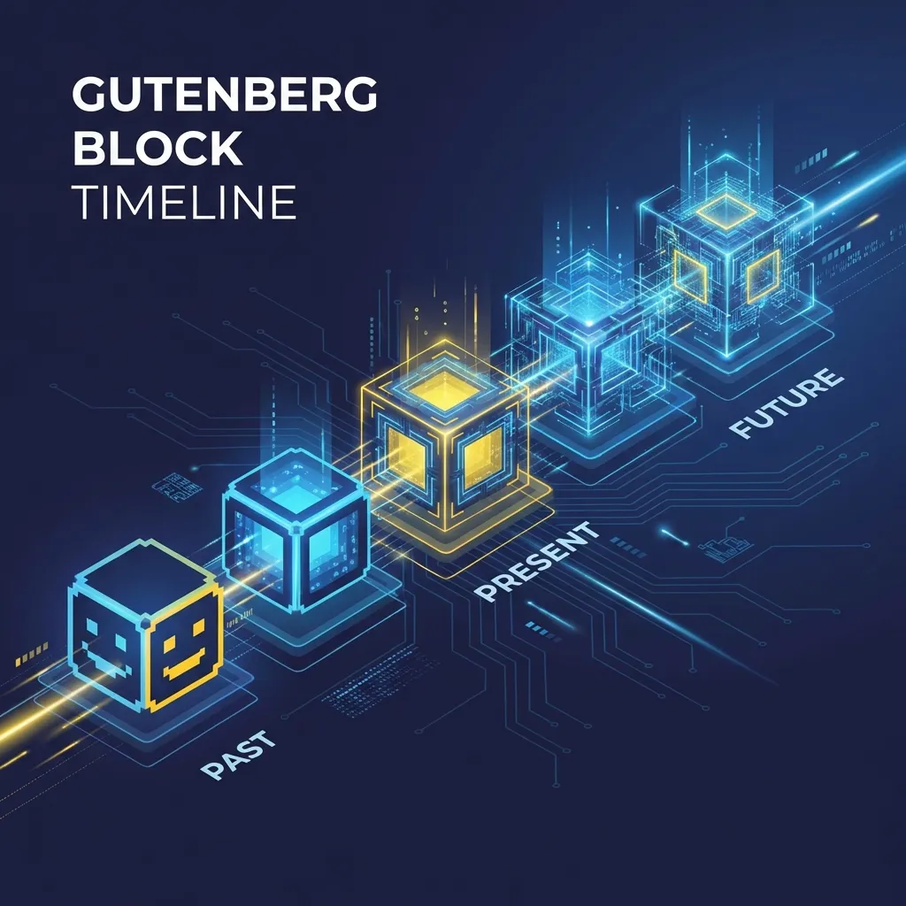 Futuristische Visualisierung von WordPress Code-Blöcken